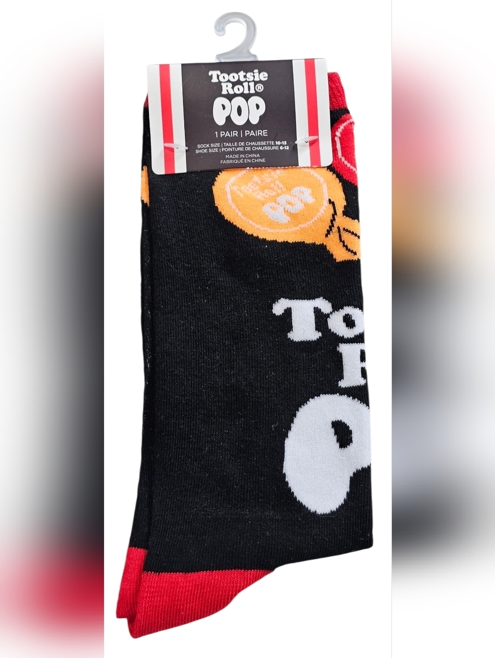 Tootsie Roll Novelty Sock Duo, Size 6-12, New - Picture 5 of 6